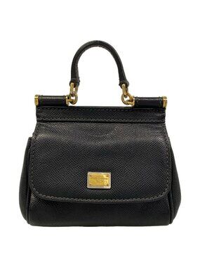 Dolce & Gabbana | Bags | Dolce Gabbana Miss Bunny Black Leather